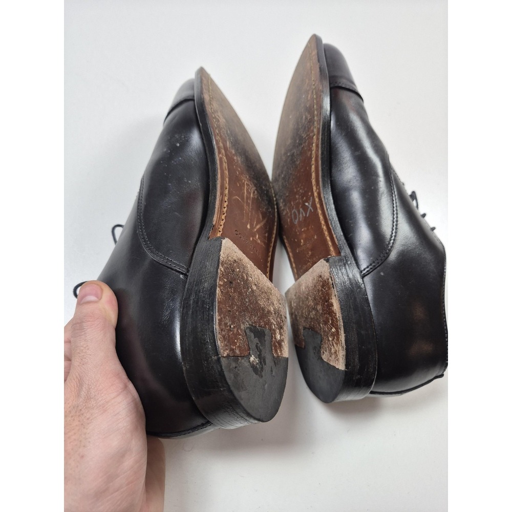 Cole Haan Shoes Mens Size 9 Black Cap Toe Oxford Dress Leather Made In USA - Picture 7 of 11